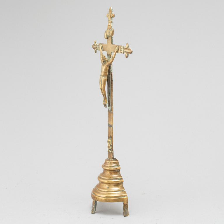 KRUCIFIX, brons, 1700-tal.