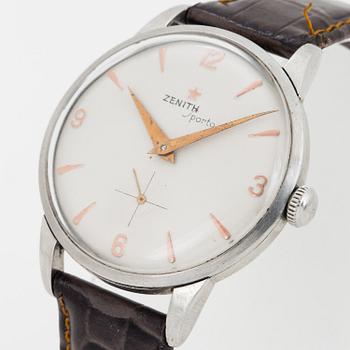 ZENITH, Sporto, wristwatch, 37 mm.