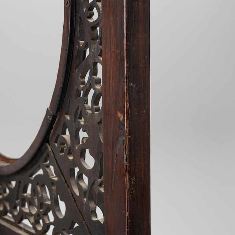 A pair of hardwood panels, China, 20th century.