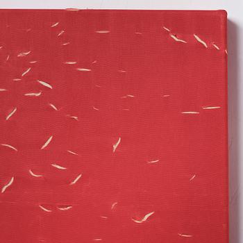 Maximilian Arnold, signed and dated 2013 on verso. Perforated textile.