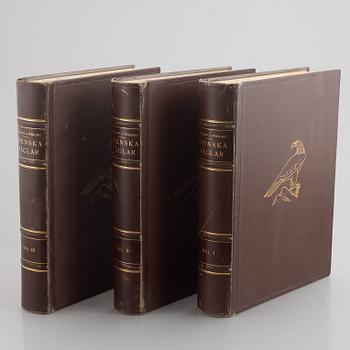 Bröderna von Wright, bokverk, 3 vol "Svenska fåglar", 2:a upplagen. A. Börtzells tryckeri AB, Stockholm, 1927-1929.