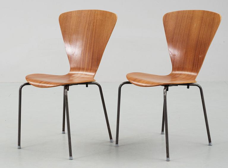 STOLAR, 2st, märkta made in Denmark, teak, 1950-60-tal.