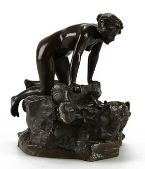 OKÄND KONSTNÄR, skulptur, brons, sign J. Anglés, 1800/1900-tal.