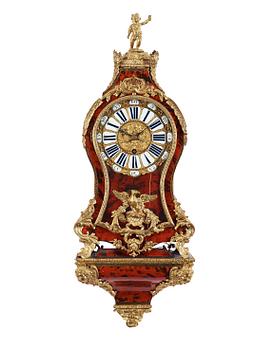 539. A French mid 18th century bracket clock, marked "Jolin a Orléans".