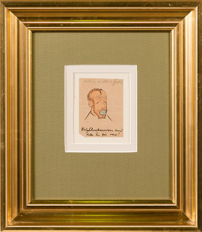 AKSELI GALLEN-KALLELA, KARIKATYR.