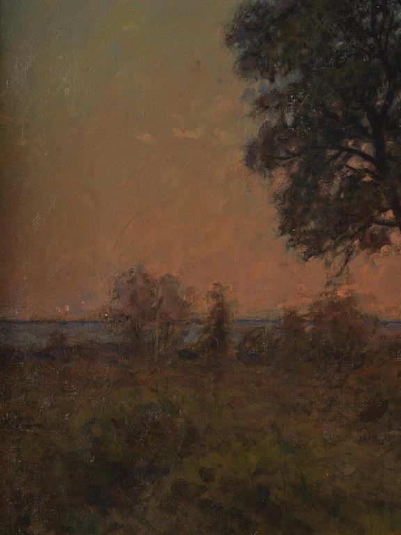 Per Ekström, Coastal landscape at sunset.