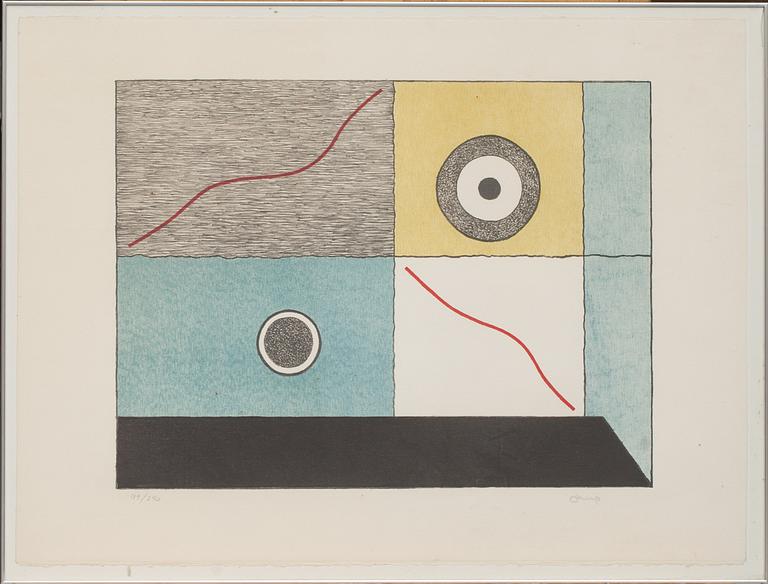 BENGT ORUP, färglitografi, signerad och numrerad 189/250.