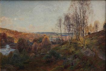 OLOF KRUMLINDE, olja på duk, sign.