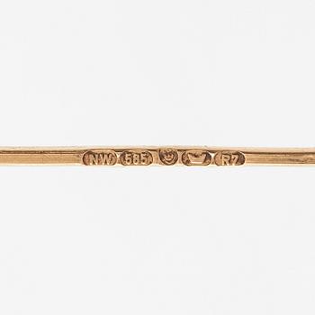 A 14K gold necklace. Westerback, Helsinki 1970.