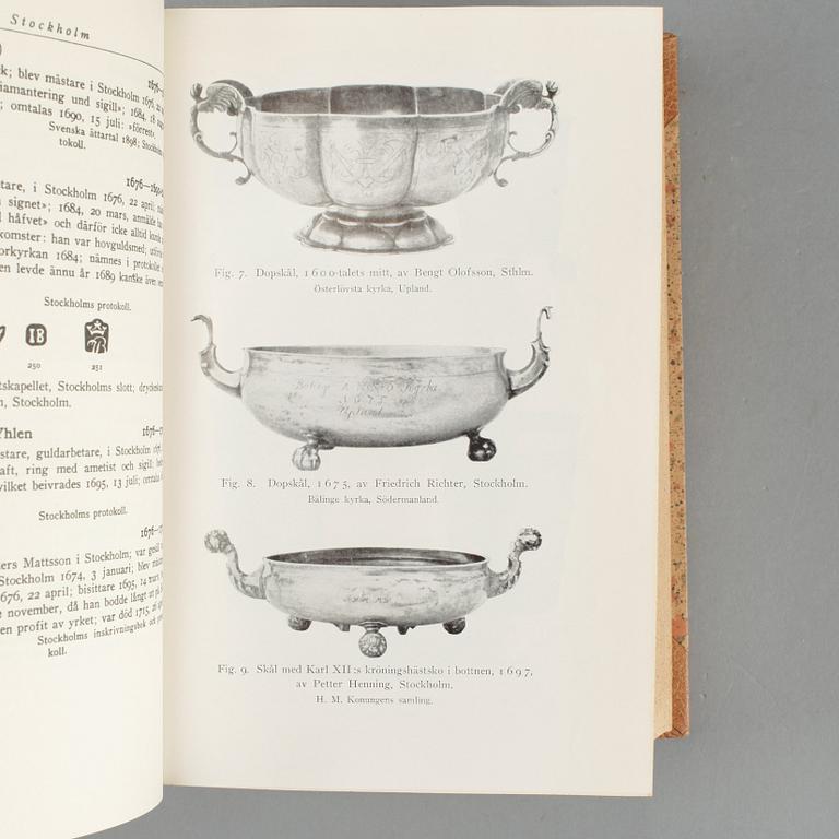 BOK, "Guld och silversmeder i Sverige 1520-1850", Gustaf Upmark. Stockholm 1943.