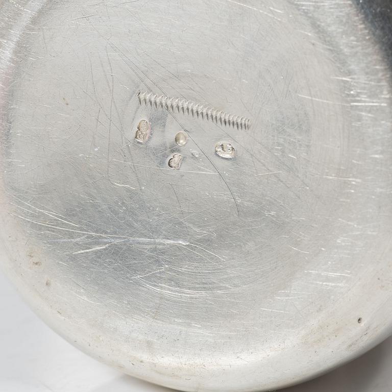 A silver chocolate pot, marks of Abraham IV Drentwett, Augsburg 1757-1759.