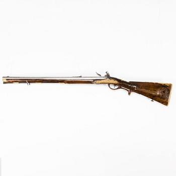 A Flintlock short rifle, circa 1780.