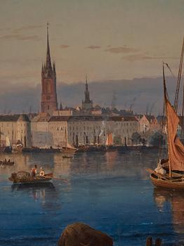 Carl Frederik Sørensen, Stockholm from Riddarholmen.