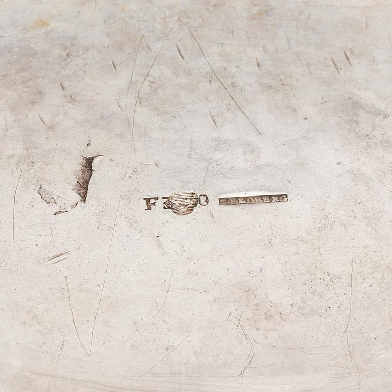 Sven Floberg, sockerskrin, silver, empire, Stockholm 1812.