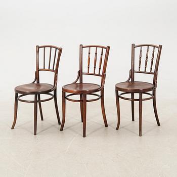 Chairs, 3 pcs, early 20th century, similar.