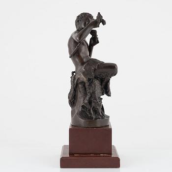 Fritz Schulze, after, sculpture, signed, bronze, height 23 cm (including stone base 30 cm).