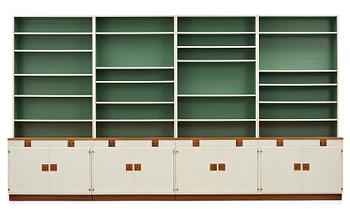 357. Josef Frank, a set of 4 sections of book cases, Svenskt Tenn Sweden, modell 2255.