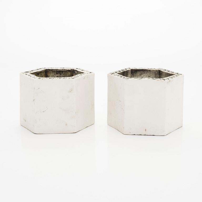 Rut Bryk, A set of two late 1950s 'Hexagon' stoneware tiles for Arabia.