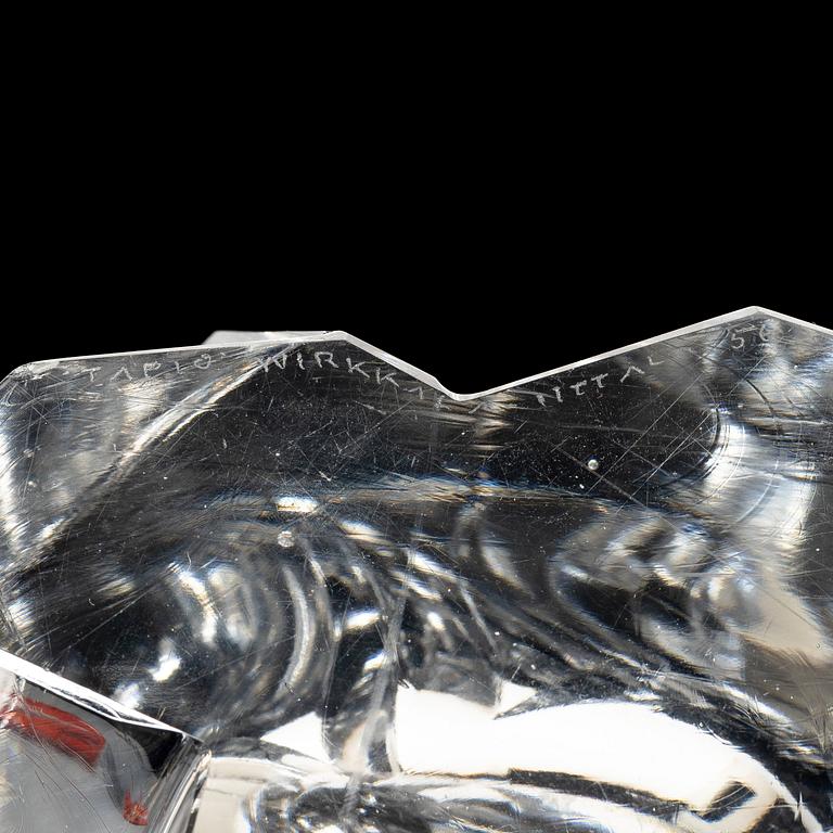 Tapio Wirkkala, vas, modell 3825, "Isberg", Iittala, Finland, 1956.