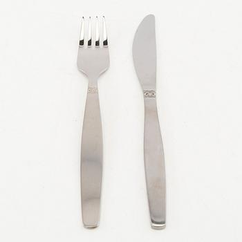 Sonja Katzin, 75-piece cutlery set "Sessan" for Nils Johan, 1960s, stainless steel.