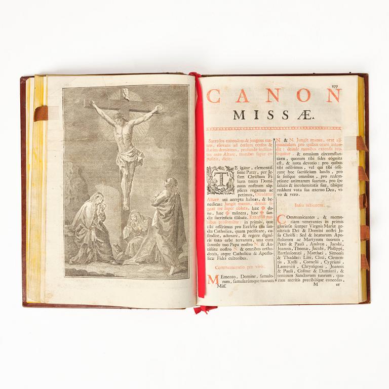 Printed in red & black, with music, 1793.