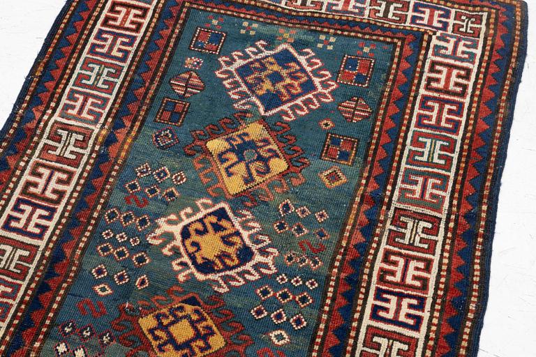 An antique Kazak rug, southern Caucasus, c 146 x 100 cm.