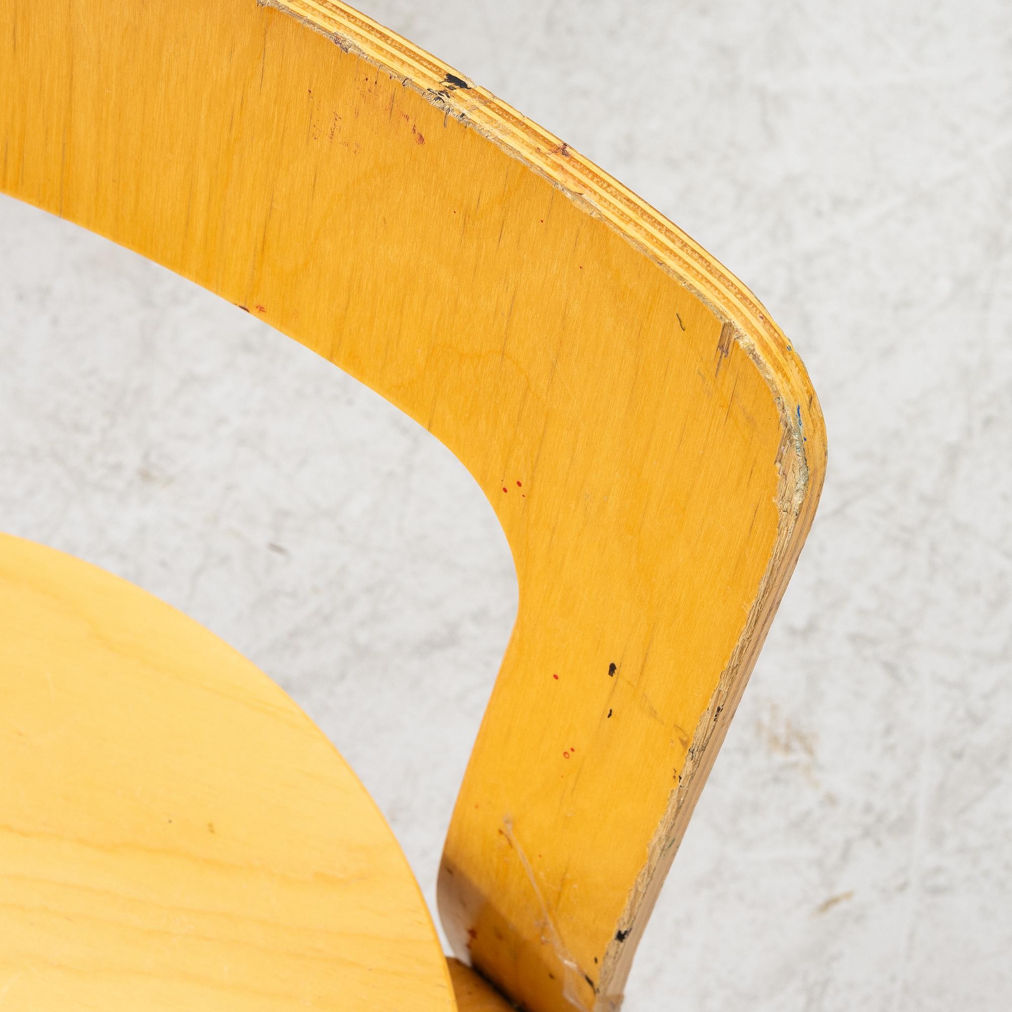 Alvar Aalto, barnstolar, 4 st, Artek, Finland.