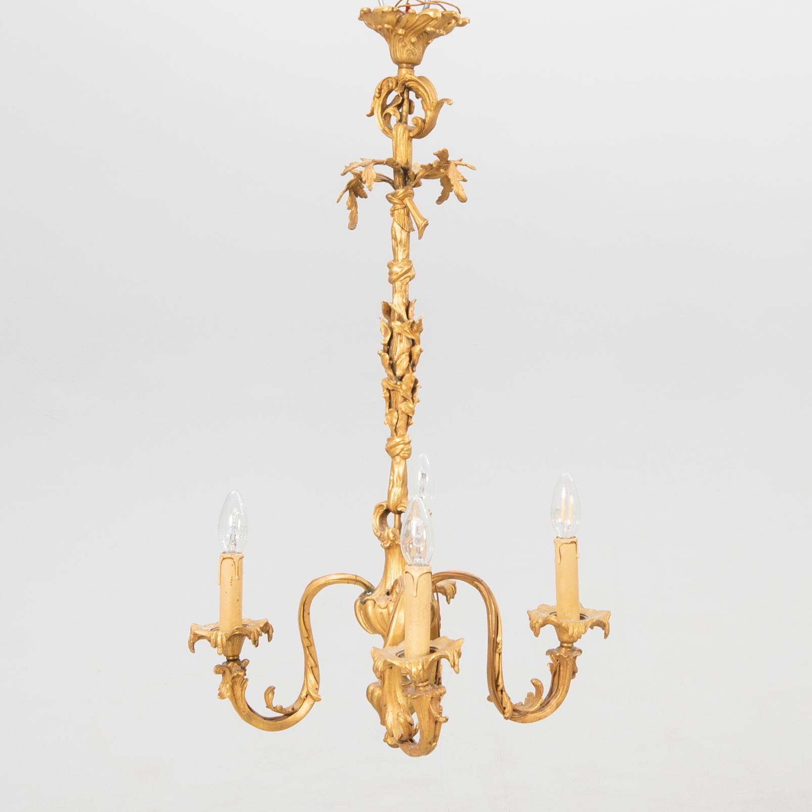 Chandelier in Rococo style, early 20th century.