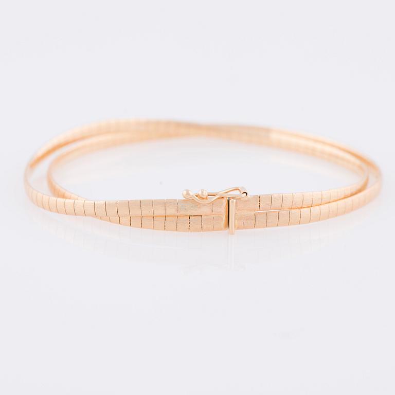 ARMBAND, 18K guld, Italien, vikt 13,8 g.