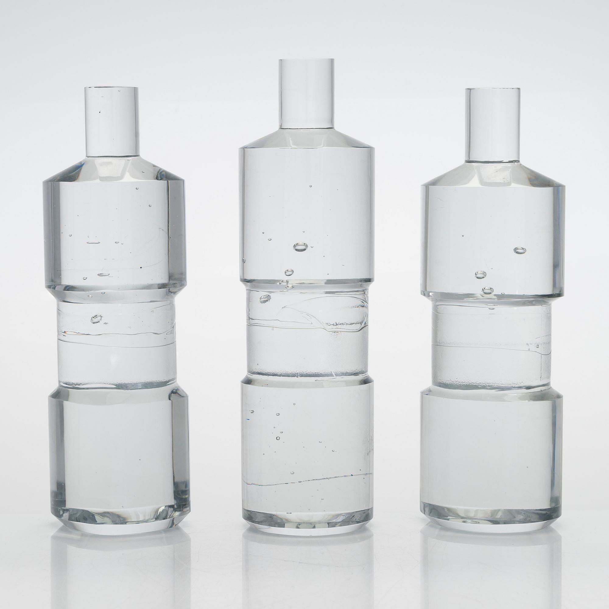 Timo Sarpaneva, a set of six prototypes signed Original Design Timo Sarpaneva 1976 Iittala.