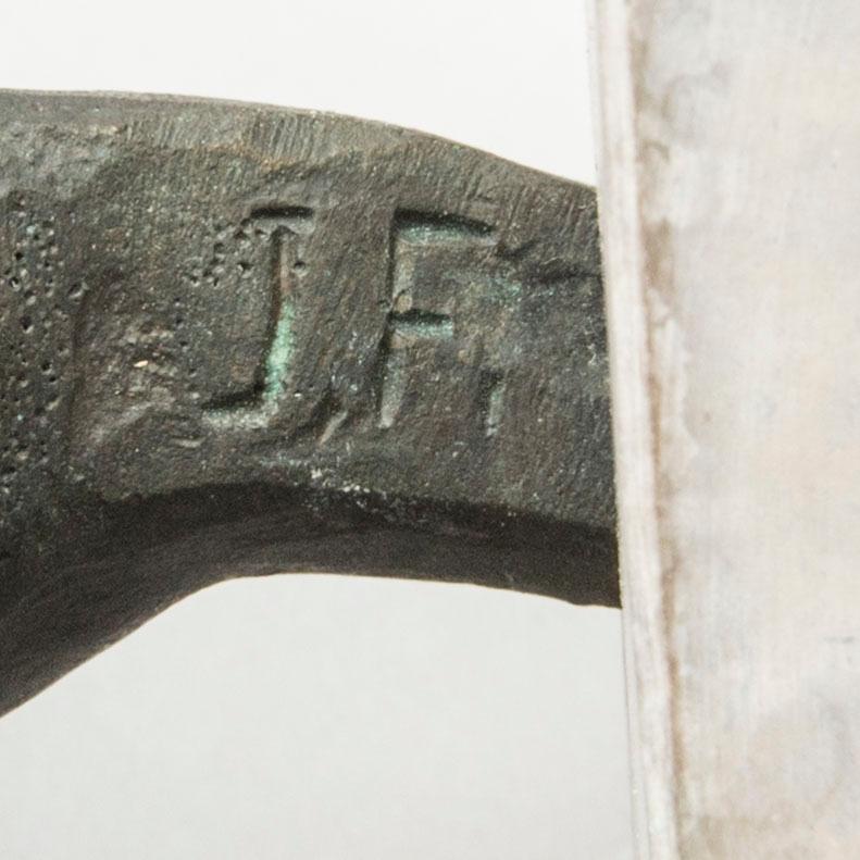 JONAS FRÖDING, a signed bronze sculpture.