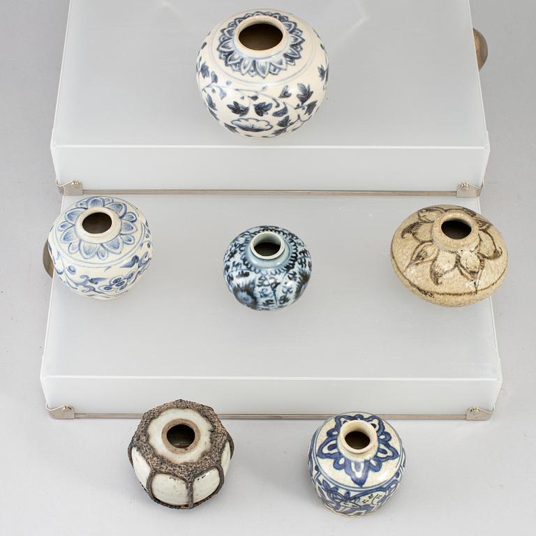 A group of blue and white ceramics, South East Asia, 18/19th Century.