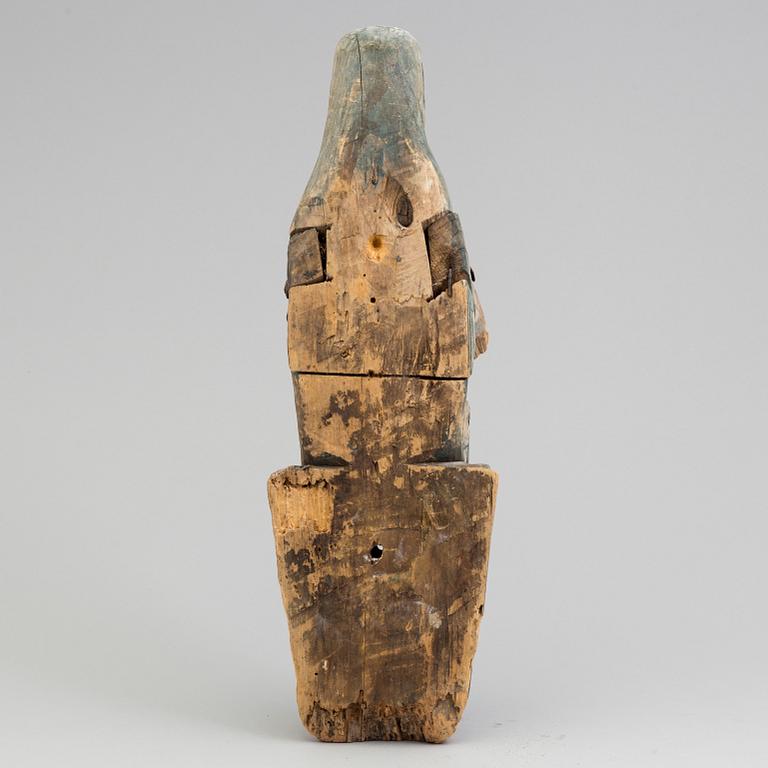 A wooden 19th century sculpture.