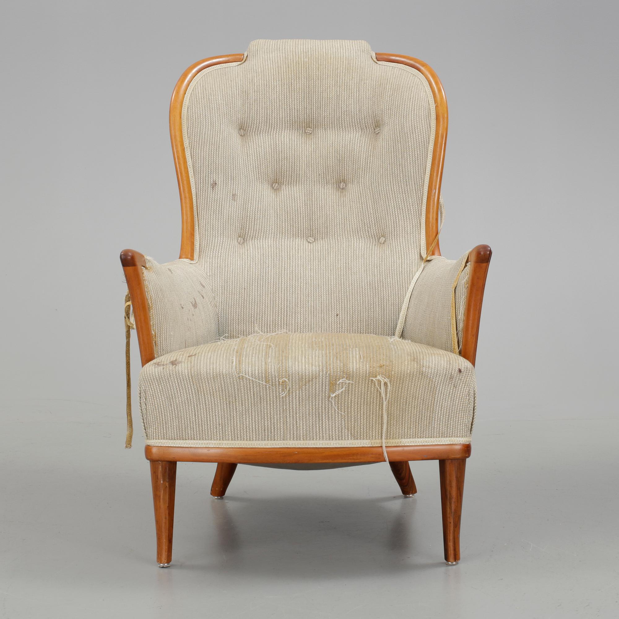 FÅTÖLJ, "Vår fru", Carl Malmsten, Bodafors.