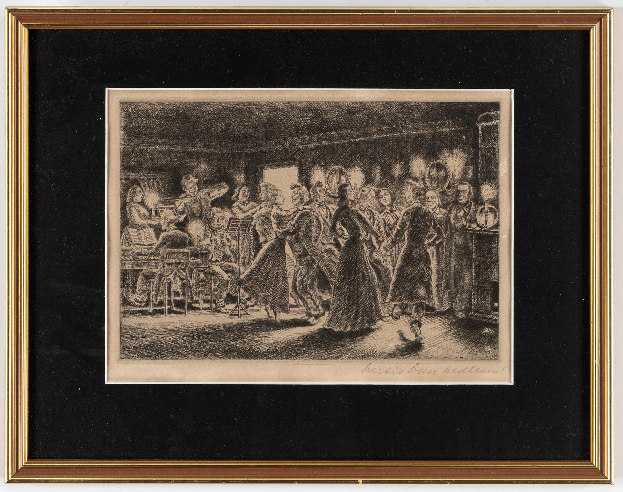BERTIL BULL HEDLUND, etchings, 10, signed.