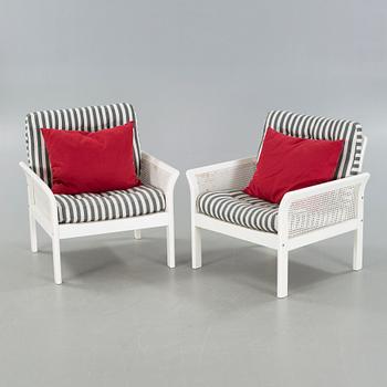 FÅTÖLJER, ett par, Dux, 1900-talets andra hälft.