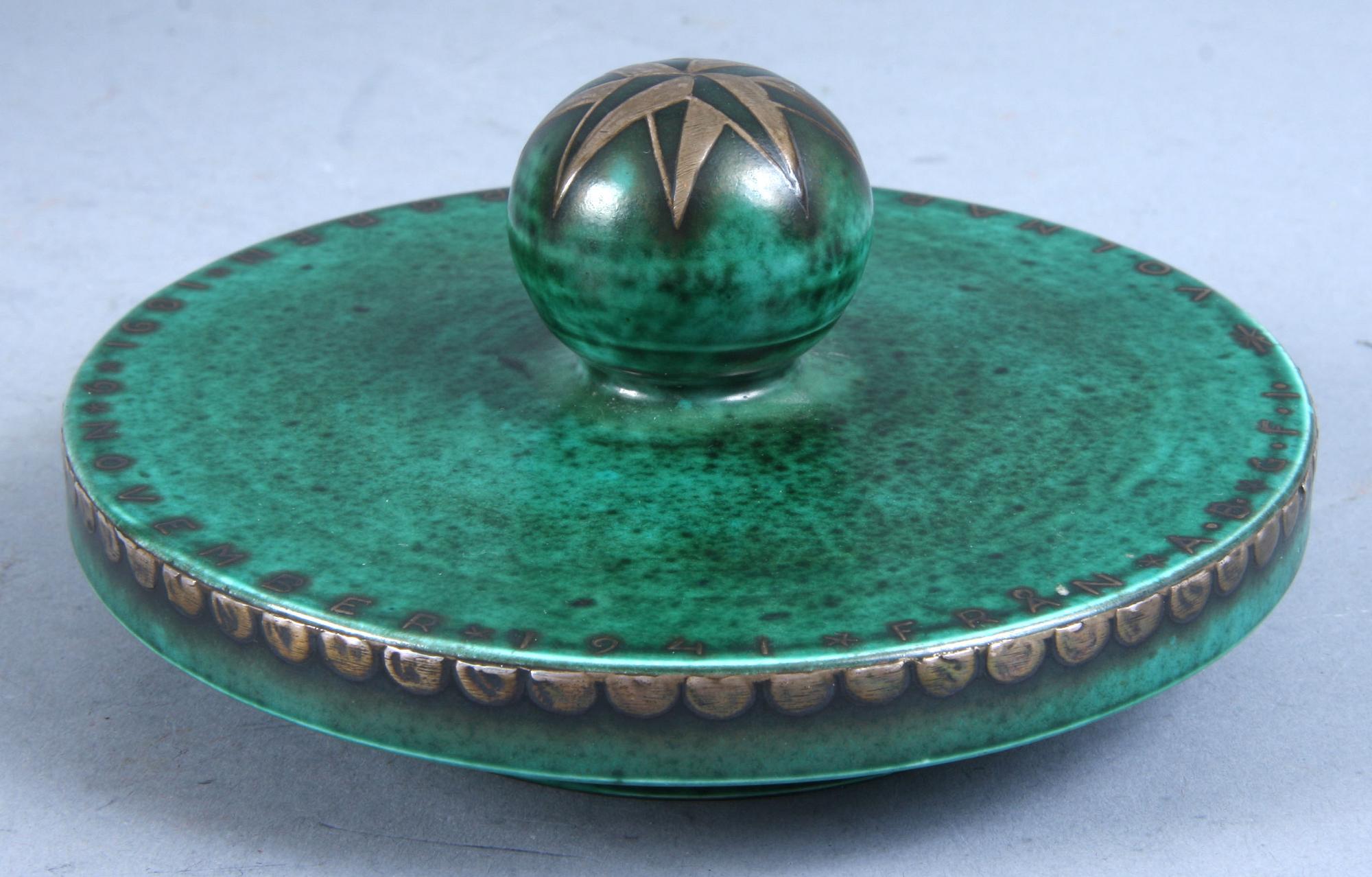 LOCKURNA, stengods, "Argenta", Wilhelm Kåge, Gustavsberg.