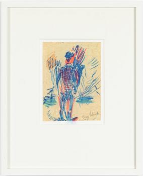 Inge Schiöler, Blå figur.