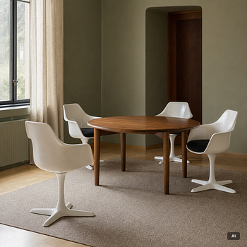 Maurice Burke, Chairs, 4 pieces, Arkana, England, late 20th century.
