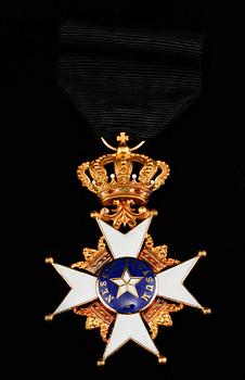 KUNGLIGA NORDSTJÄRNEORDEN, 18k guld, CF Carlman, 1900-tal.