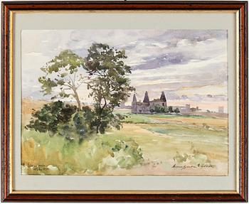 Anna Gardell-Ericson · ANNA GARDELL-ERICSON, akvarell på papper, signerad och daterad 1890.