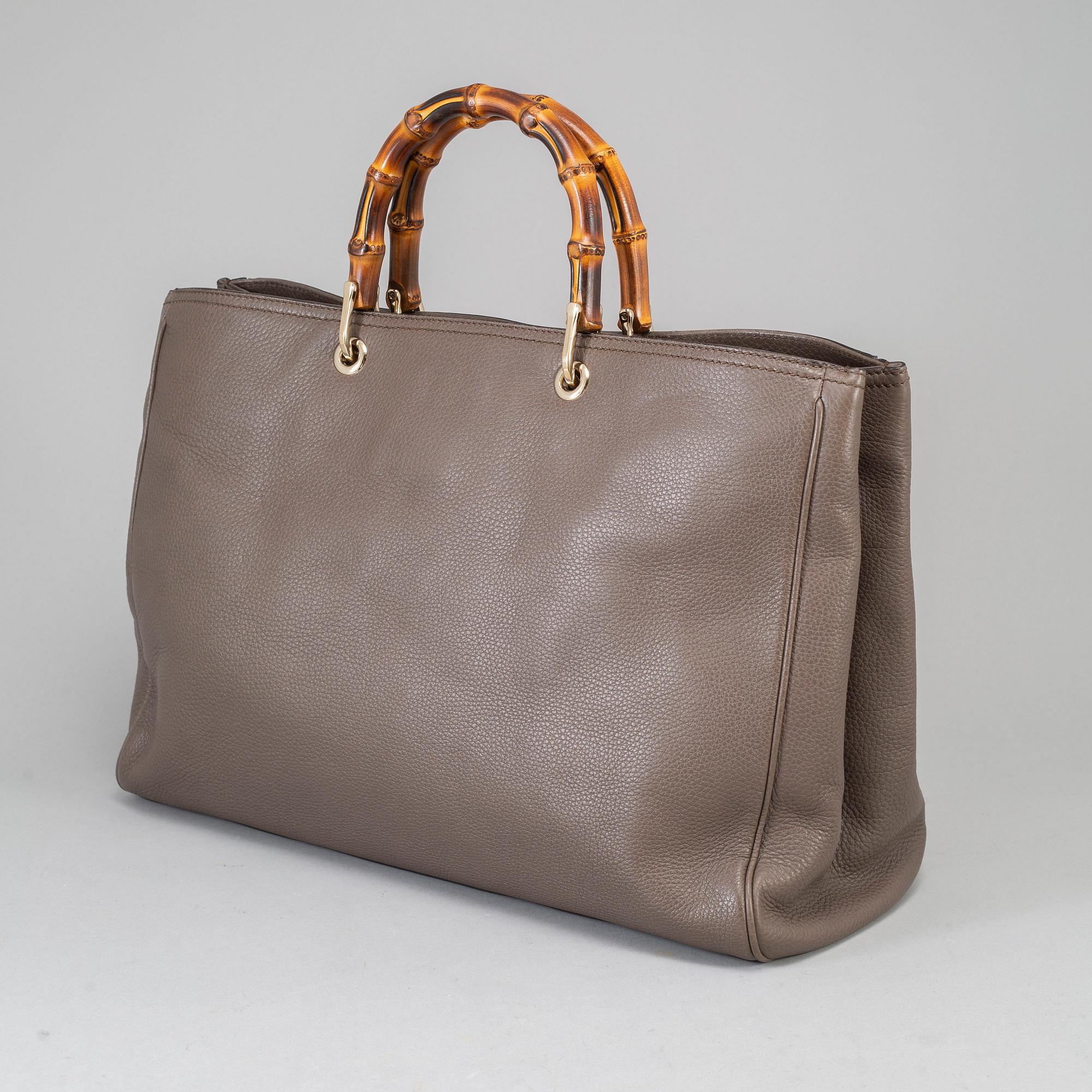GUCCI, 'Large Bamboo Leather Shopper'.
