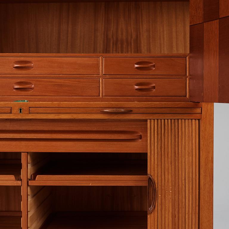 David Rosén, a mahogany and teak cabinet, for Stockholm's Association of Crafts, signed and dated 1959.
