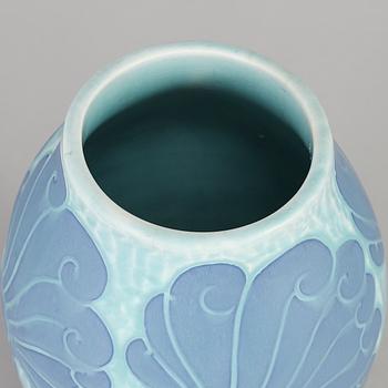 JOSEF EKBERG, a stoneware "Sgraffito" vase, Gustavsberg, Sweden 1920.