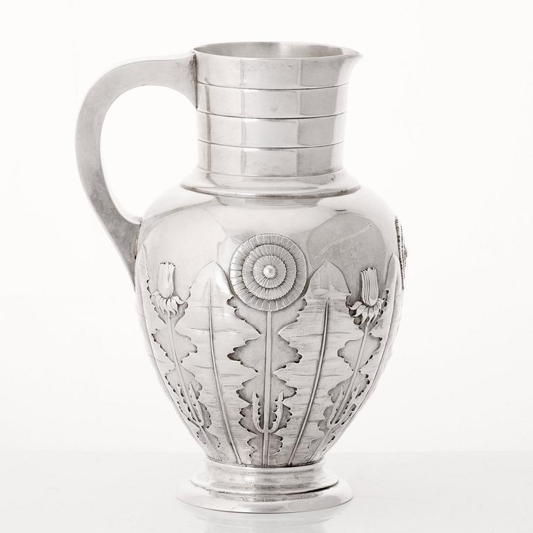 S & M Benzen, kanna, Köpenhamn 1905, Art Nouveau.