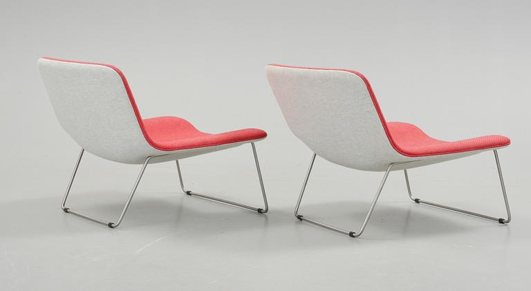 FÅTÖLJER, ett par, "Spring", Erwan Bouroullec, Cappellini, Italien. Formgivna år 2000.