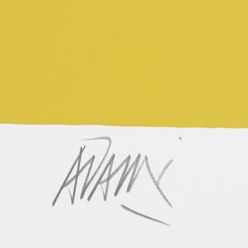 VALERIO ADAMI, färgserigrafi, signerad och numrerad XX/XX.