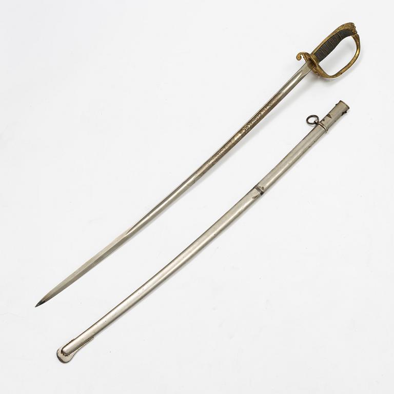 A Swedish officer's sabre, second part of the 19th Century.