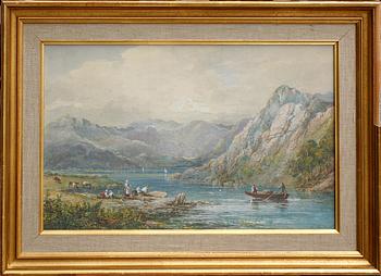 CHARLES NICHOLLS WOOLNOTH, akvarell och gouache, sign.