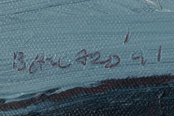 Brian Ballard, "Model holding knees",